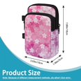 thumbnail image 7 of COEQINE Lightweight Forearm Crutch Bag for Seniors Dreamy Cherry Blossom Walking Cane Storage Pouch, with 2 Zipper Pockets, Large Capacity, Hands-Free, for Men Women, 7 of 7