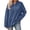 Blue#9527, variant on BOOMNY Women's Long Sleeve Hoodies Solid Pullover Hoodie for Women Trendy Casual Ribbed Fall Winter Hooded Sweatshirts With Pocket