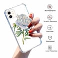 thumbnail image 2 of Peony in watercolor Case for iPhone 11,Aesthetic Colourful Floral Plant Case for Men Women,Unique Trendy TPU Bumper Case Cover, 2 of 5