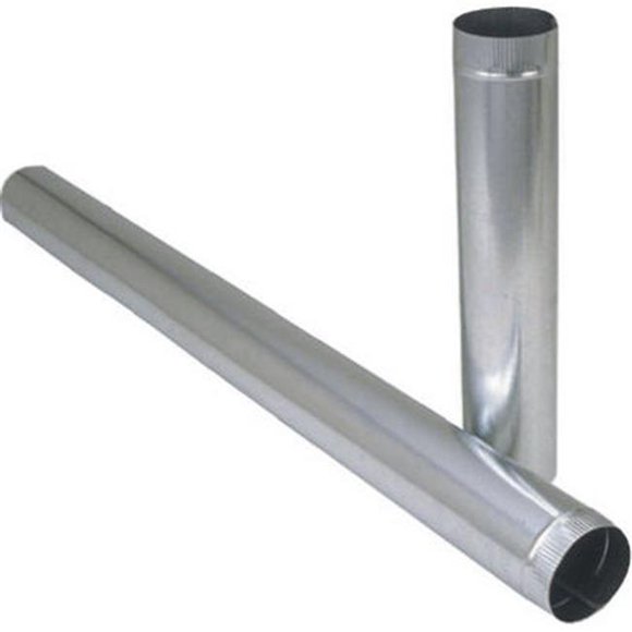GV0405 8 x 24 in. 24 GA Galvanized Furnace Pipe - Pack Of 10