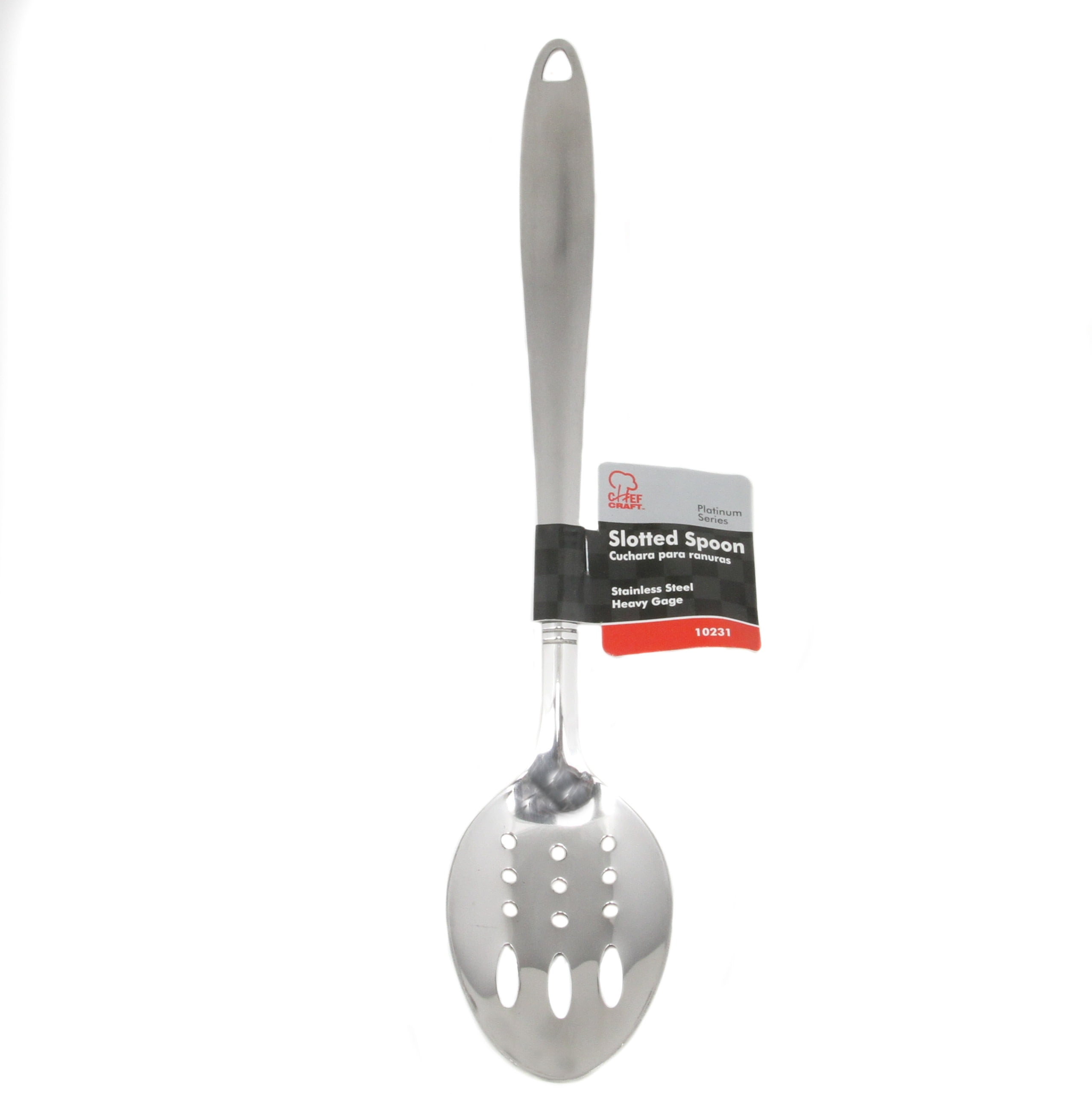 Chef Craft 12 Heavy Duty Stainless Steel Slotted Serving Spoon