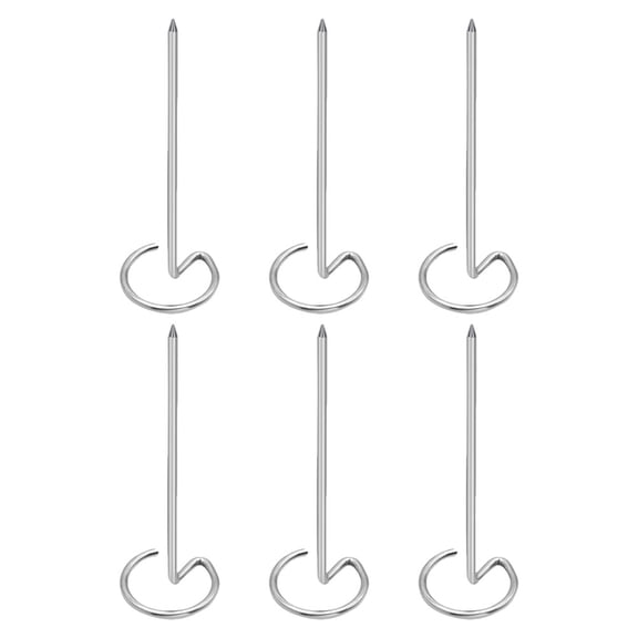 WHAMVOX 6Pcs Barbecue Skewers Stainless Steel for Grilling and Roasting 10.4x3.2x3.2in