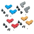 thumbnail image 3 of bedienty 2 Pieces Remote Control Car Model Controlled Vehicle Parts Servo Mount Fixed Bracket Simulation Metal Refitting A959 blue 1Set, 3 of 5