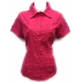 thumbnail image 2 of Womens Stretch Woven Button Down Short Sleeve Shirt, 2 of 7