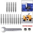 thumbnail image 3 of 6pcs/set Chain Saw Sharpeners Portable Chainsaw Sharpener 4/4.8/5.5mm Grinding Head For Hand Crank Chainsaw Chain Sharpening Jig, 5.5mm, Chainsaw Sharpening, Tool Kit, 3 of 8