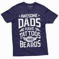 thumbnail image 4 of Mens Beard And Tattoo Birthday Gift Fathers Day Shirt Awesome Dad T-Shirt Tees (Large Grey), 4 of 6