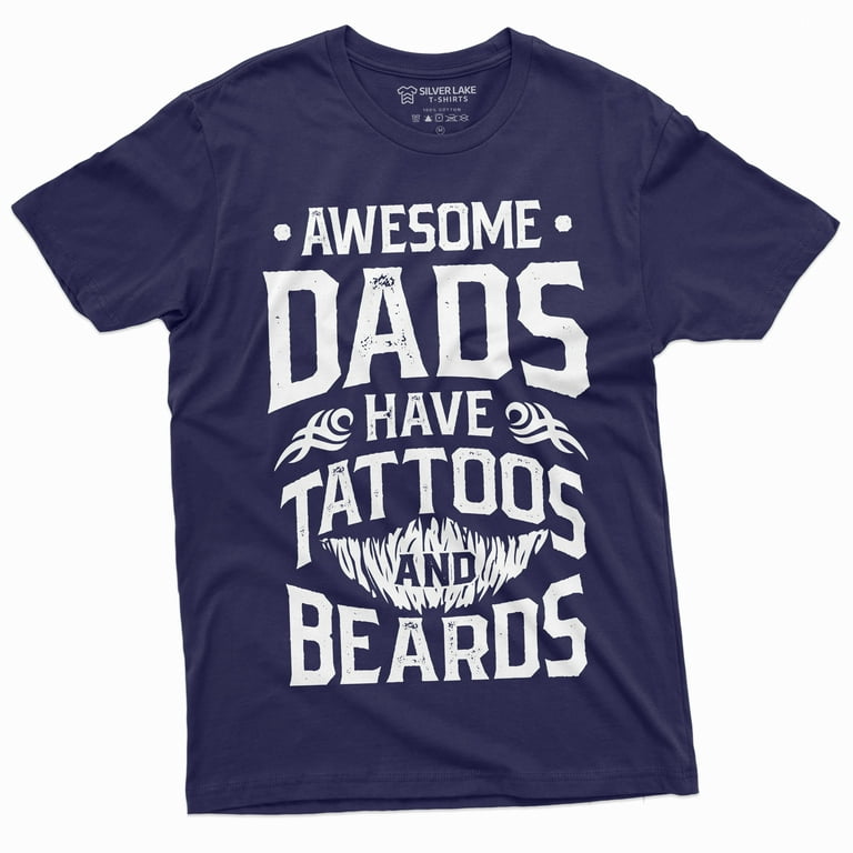 Mens Tattoo Dad Gift Awesome Dad Shirt Bearded Father T Shirt Mens Tattoo Dad Gift Awesome Dad Shirt Bearded Father T Shirt