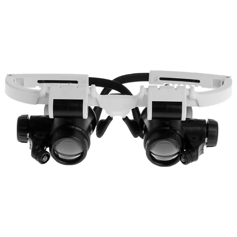 Head Mount Magnifier with LED Light, Lightweight Magnifying Lens