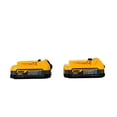 thumbnail image 2 of DEWALT 20V MAX POWERSTACK 1.7Ah Compact Battery Pack 2-Pack (DCBP034-2) – 50% More Power, 25% Smaller Size, Fast Charging, 2 of 4