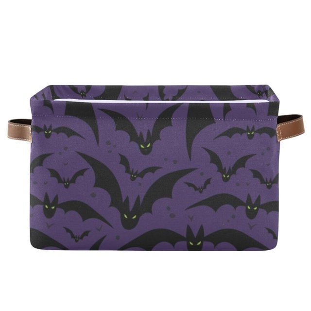 Cesta de almacenamiento XUWU organizadora de murciélagos para Halloween, plegable