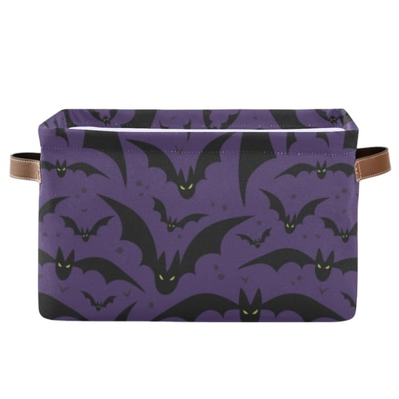Cesta de almacenamiento XUWU organizadora de murciélagos para Halloween, plegable