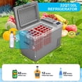 thumbnail image 4 of Mescukay 32QT/30L Portable Car Refrigerator Freezer - 12V/24V DC & 110-240V AC Power, Low Noise Electric Cooler for Camping, Travel, Truck, Home, 4 of 9