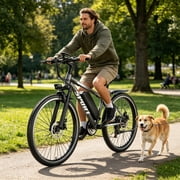 1500W Peak 750W Electric Bicycle 48V 15Ah,26'' Mountain Ebike 30MPH 45-65Miles Range,Removable Battery Adult Electric Bike UL2849
