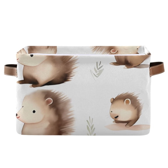 Hedgehogs Cartoon Storage Bins Baskets With Handles Storage Box Clothes Organizer Organization Toys