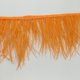 thumbnail image 3 of 1 yarda de plumas de avestruz teñidas para confección, iluminación, decoración y manualidades de ropa. naranja, 3 of 4