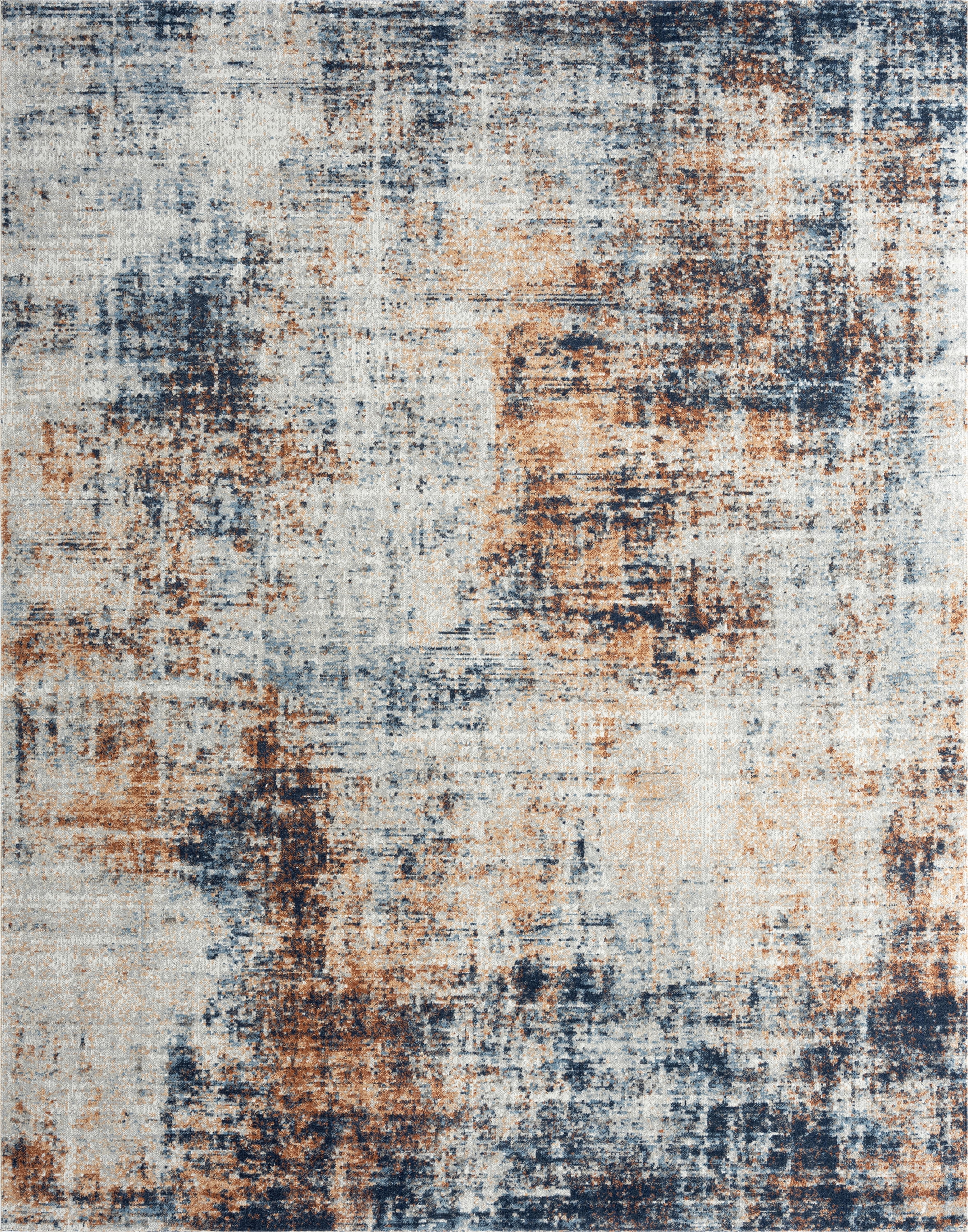 Contemporary 5x8 Area Rug (5'3'' x 7'3'') Abstract Multi, Multi Living Room Easy to Clean