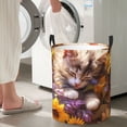 thumbnail image 4 of Lsque Cute Cat Sunflower pattern Laundry Hamper Basket, Tall Woven Rope Hamper Basket for Clothes, Lightweight Storage Basket, Collapsible Waterproof-Medium, 4 of 8