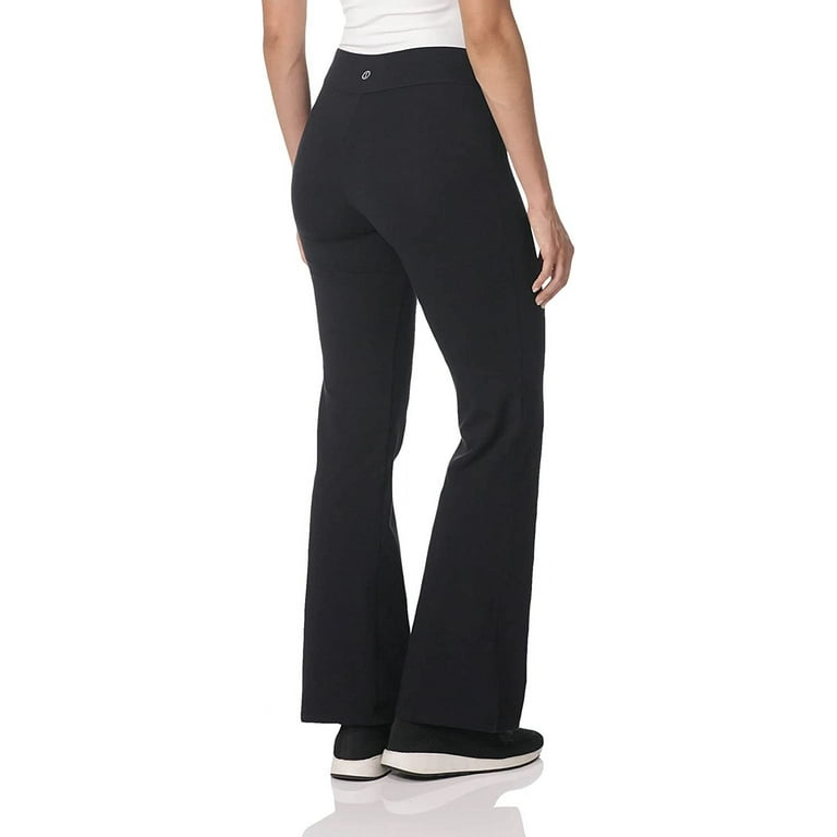 Spalding Women's Plus SizeWomen's Bootleg Pant Yoga, Black, 1X 
