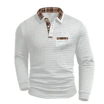 Mens Shirts Under $10 Mens Knit Sweater Long Sleeve Casual Golf Jacquard Dress Button Down Stand Collar Pullover Sweater Shirts