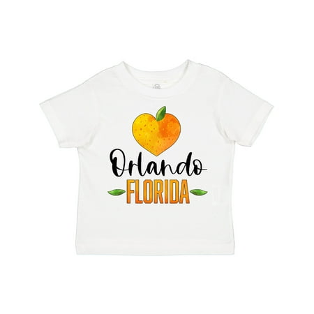 

Inktastic Orlando Florida Orange in Heart Gift Toddler Boy or Toddler Girl T-Shirt