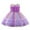 Purple, variant on Sngxgn Girl's Summer Dresses Ruffle Sleeve Tiered Swing Midi Casual Sundress(Purple,90)