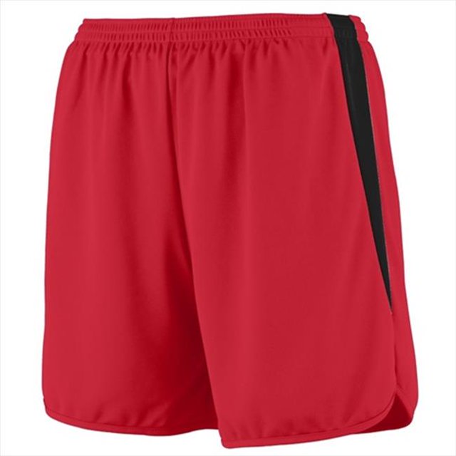 345A Velocity Track Short - Red & Black, 3X