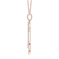 ANGARA Natural Diamond Necklace for Women in 14K Rose Gold - Diamond ...