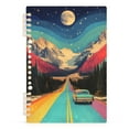 thumbnail image 7 of FORMRS 1-Subject Spiral Notebook 8" x 5" College Ruled 60 Refillable Sheet A5 Hard Cover, Colorful Road, 7 of 7