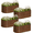 Brown, variant on SnugNiture 4Pcs 421.5 ft. Brown Garden Beds with Open Base, Ideal for Garden Planting(Board Thickness:0.6mm)