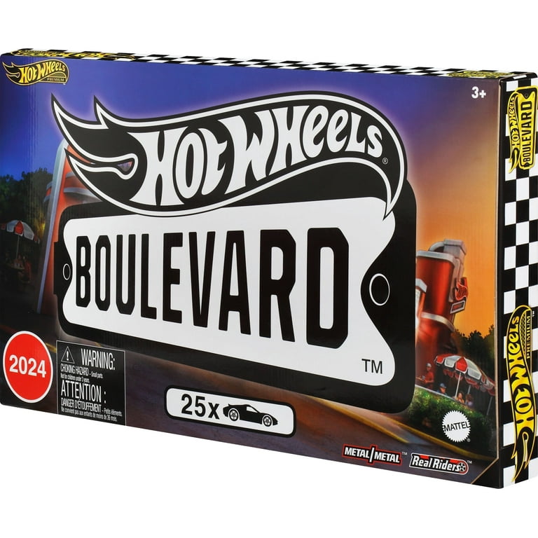Hot Wheels Boulevard 25-Car Factory Set, 25 Premium Die-Cast 1:64