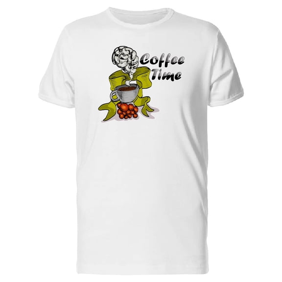 Coffee Time Hot Cup T-Shirt Men -Image by Shutterstock, Male 3X-Large