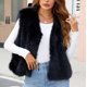thumbnail image 4 of Chaqueta de abrigo cálida para mujer, de invierno, lisa, con cuello en V, 4 of 6