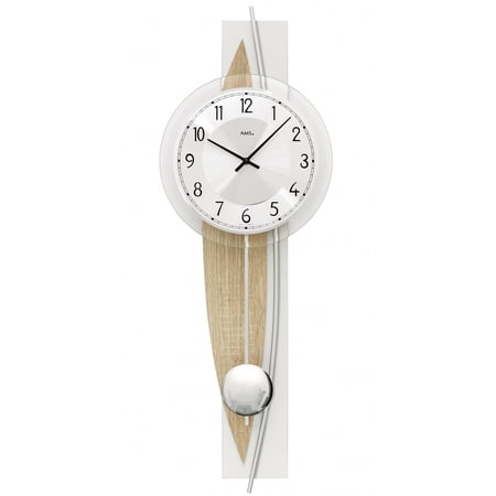 Modern wall clock with quartz movement from AMS