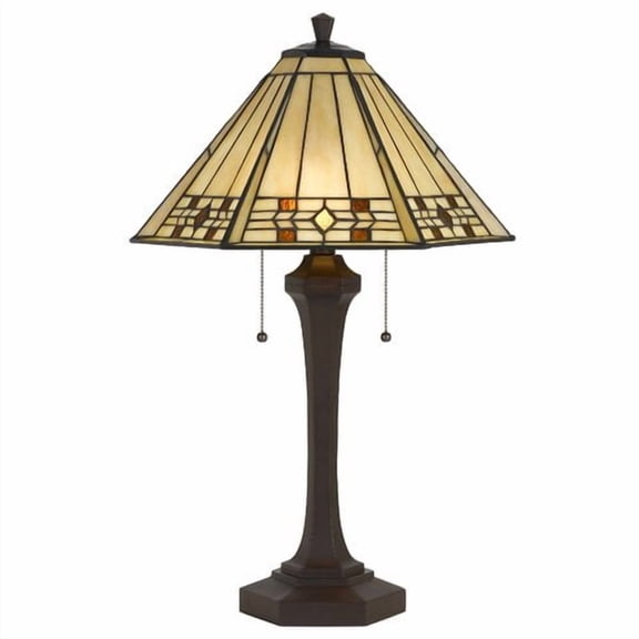 BO-2676TB-Cal Lighting-Two Light Table Lamp-16 Inches Wide by 26 Inches High