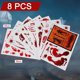 thumbnail image 2 of Halloween Window Stickers, 4 Sheets Halloween Stickers Home Decor Halloween Party Decor Door Window Bathroom Static Stickers, 2 of 4
