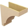 thumbnail image 5 of 11"W x 22"D x 22"H Classic Moab Rough Cedar Woodgrain TimberThane Corbel, Primed Tan, 5 of 6