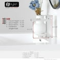 thumbnail image 5 of Stylish Single-Handle Polished Chrome Bathroom Faucet Height 6½" B-112C, 5 of 8