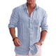 thumbnail image 1 of Playera De Hombre Camisa Con Cuello En V Algodón Lino Juven, 1 of 8