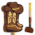 thumbnail image 1 of Bota vaquera estilo western de Piñata WERNNSAI, sombrero de vaquero Westworld, 42 cm, 1 of 7