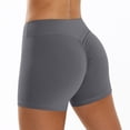 thumbnail image 4 of MuXiKeJi Clothes Women's Athletic Shorts 3'' Inseam Stretchy Ruched Back Soft Biker Yoga Exercise Legging Shorts for Women, 4 of 4