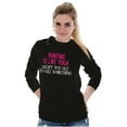 thumbnail image 3 of Funny Sarcastic Hunting Hunters Joke Women Plus Size Long Sleeve Graphic Tee Brisco Brands 3X, 3 of 5