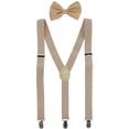 thumbnail image 1 of CTM®  Solid Fashion Color Bow Tie and Suspender Set (Men's), 1 of 4