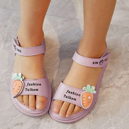 

Akiihool Sandals for Baby Girl Summer Girls Sandals Espadrille Flatform Platform Wedge Open Toe Summer Shoes for Little Kid (Purple 12)
