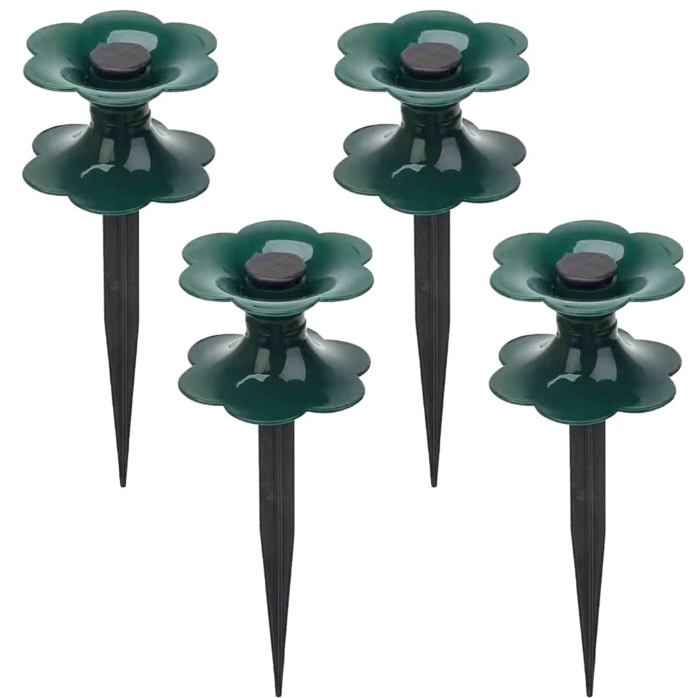 FALYEE 4×Water Pipe Supports Guide Wheels Garden Hose Guide Peg Stake Hose Guide Spikes