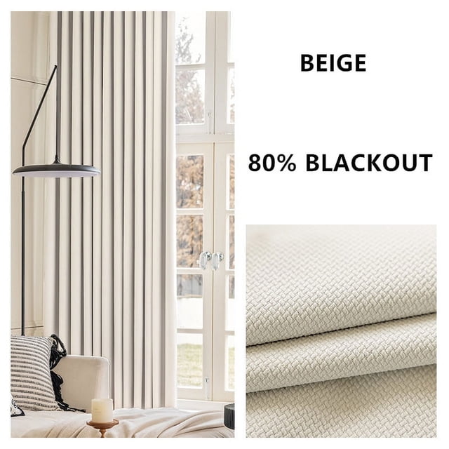 310cm de altura hecho a medida Color sólido grueso Jacquard de doble cara 80%-90% cortinas opacas para sala de estar cortinas de dormitorio