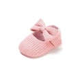 thumbnail image 3 of Newborn Baby Girl Cute Bow Sneakers Anti-Slip Soft Soled Shoe First Walkers, 3 of 6