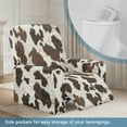 thumbnail image 3 of Kuiaobaty Cow Pattern Reclining Slipcover Easy Replacement Recliner Chair Cover Breathable Reclining Sofa Slipcover Washable Recliner Couch Cover with Pocket for Living Room, 3 of 8