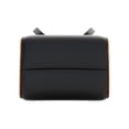 thumbnail image 2 of Jennifer Taylor Home Jovan 20.5" Mid-Century Modern Genuine Leather Footstool Ottoman, Shadow Gray Leather, 2 of 8