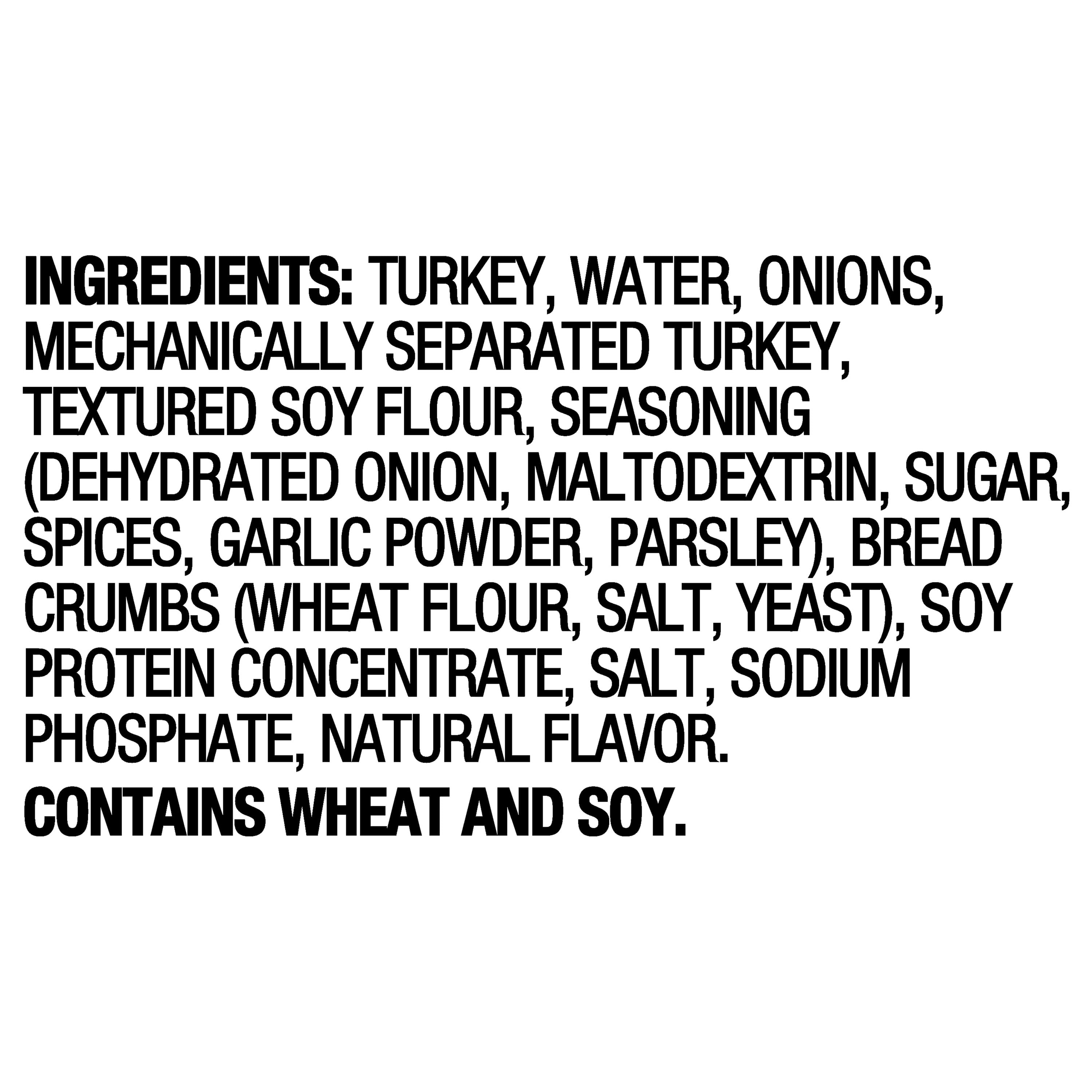 Great Value Fully Cooked Turkey Meatballs, 32 oz, Approximately 64 Meatballs (Frozen)