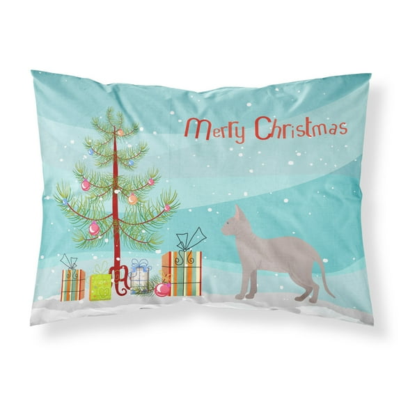 Don Sphynx Cat Merry Christmas Fabric Standard Pillowcase CK4604PILLOWCASE